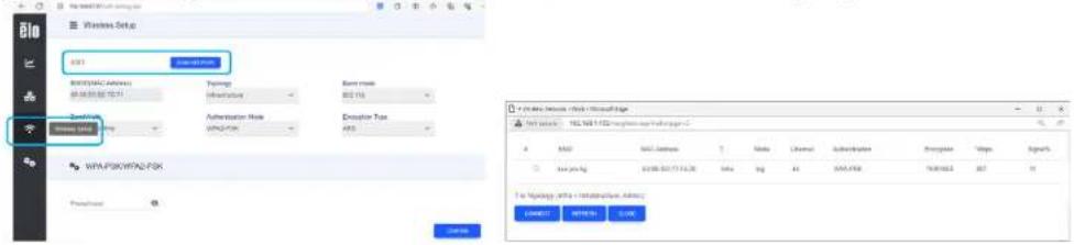 ELO 3204L - Wi-Fi アダプターの設定/ローカル Web ページ - 1