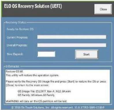 ELO E551068 - Récupération du système d'exploitation - 3