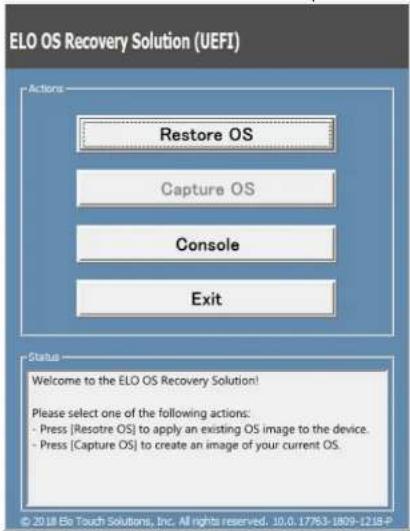 ELO E551068 - Récupération du système d'exploitation - 2
