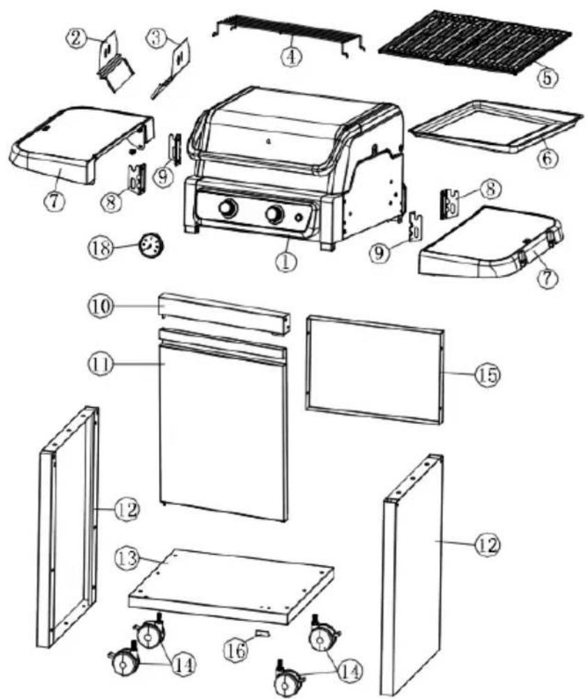 Blumfeldt ElectricPro - Exploded view - 1