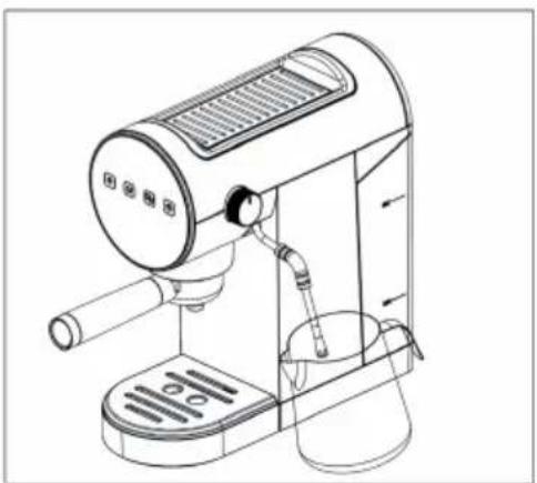 Klarstein Furore - Preparation of a cappuccino - 3