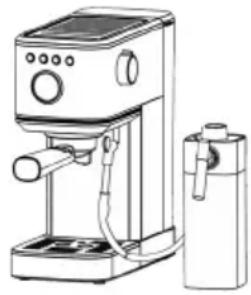 Klarstein SteelPresso Slim - Préparer un cappucino/du lait mousseux - 1
