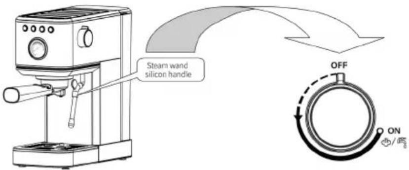 Klarstein SteelPresso Slim - Funzione di erogazione del vapore - 1
