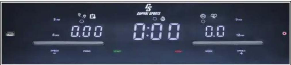 Capital Sports Infinity Edge - CONTROL PANEL AND FUNCTIONS - 1