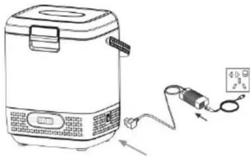 Klarstein SwiftFrost - How to connect 100 V-240 V AC power supply - 1