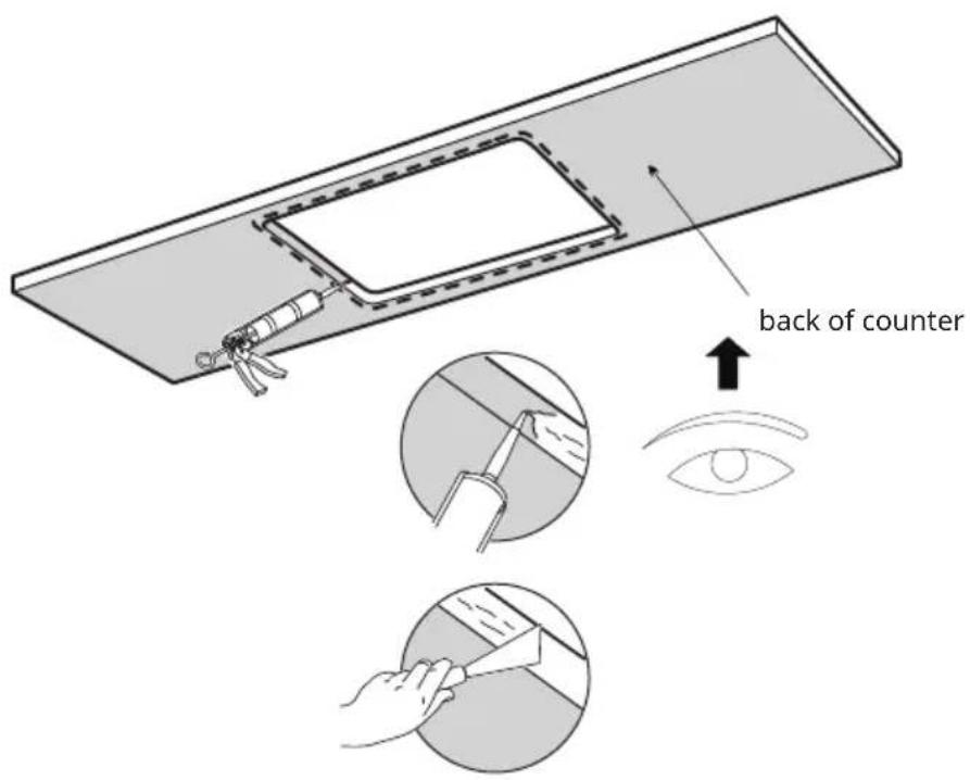 Klarstein TitanSteel - SINK INSTALLTION FOR UNDERMOUTING - 10
