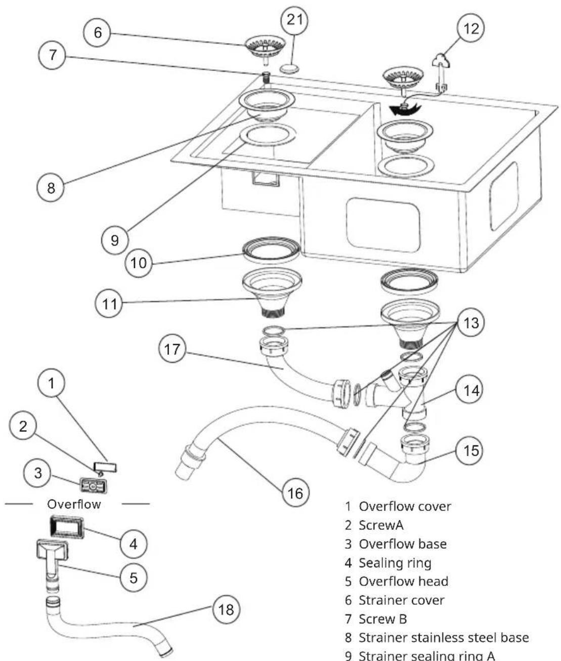 Klarstein TitanSteel - SINK INSTALLTION FOR UNDERMOUTING - 13