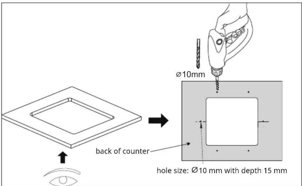 Klarstein TitanSteel - SINK INSTALLTION FOR UNDERMOUTING - 6