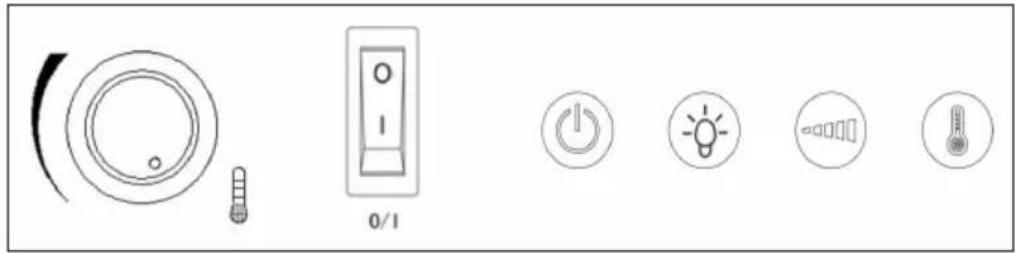 Klarstein Zermatt 1800W - Panel de control - 1
