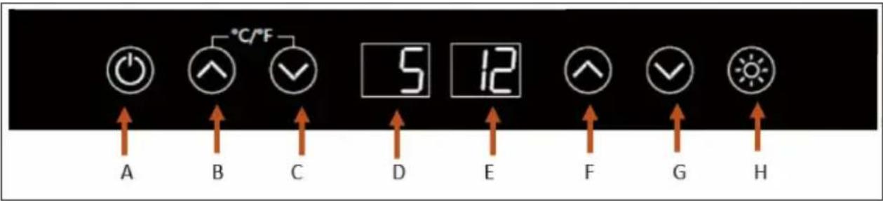 Klarstein Shiraz 12 Duo - PANEL DE CONTROL - 1