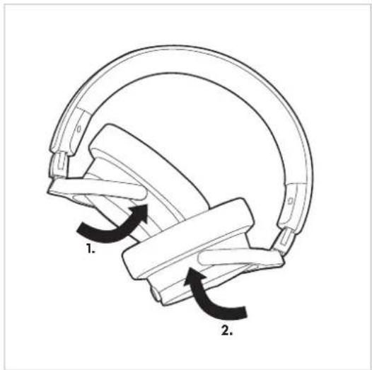 BEYERDYNAMIC DJ 300 PRO X - CAMBIAR LA ALMOHADILLA DE LA DIADEMA - 2