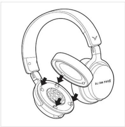 BEYERDYNAMIC DJ 300 PRO X - 更换耳垫 - 2