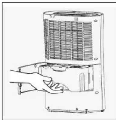 Klarstein DryFy Pro - Vaciar el depósito de agua - 1