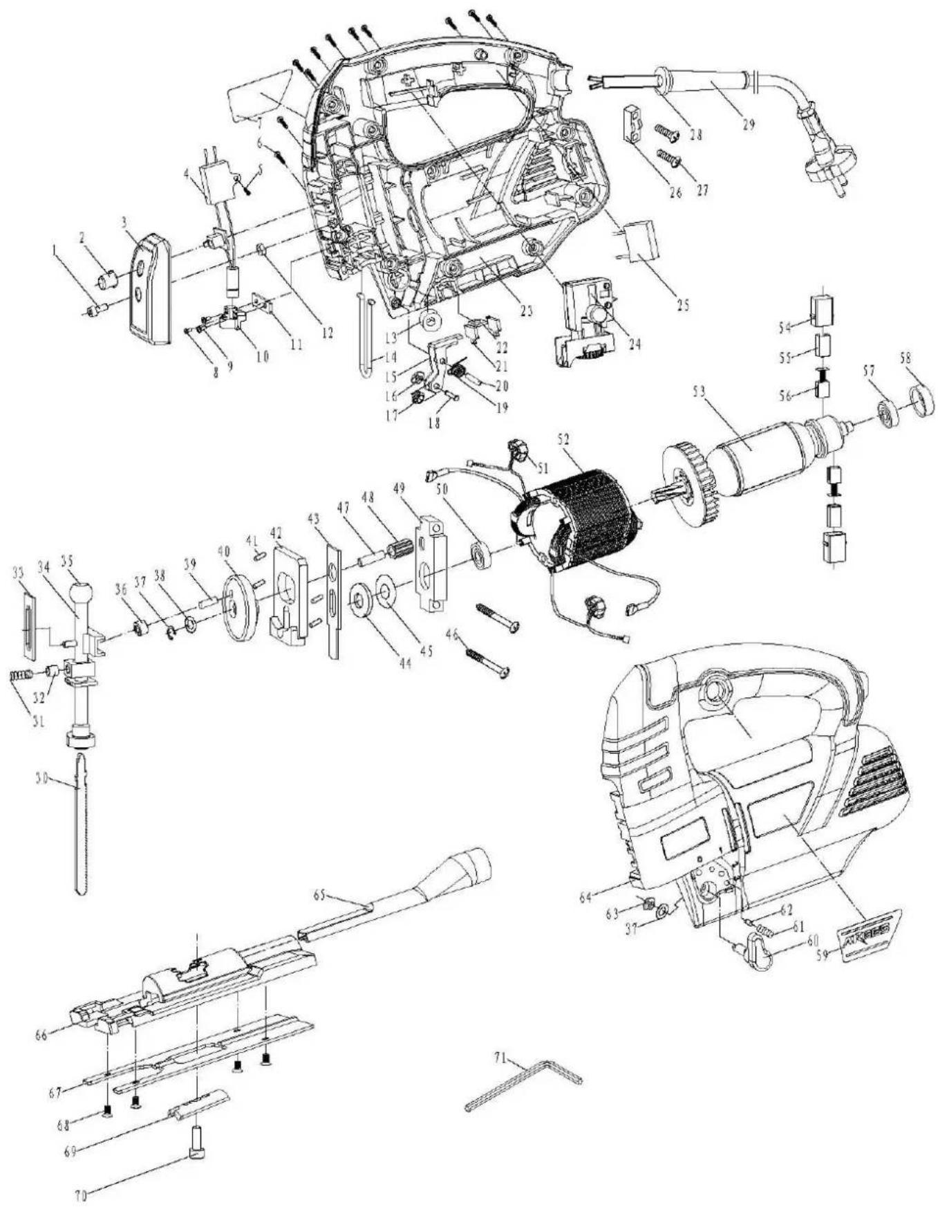 SCHEPPACH JS810 - Pomoc dotycząca usterek - 1