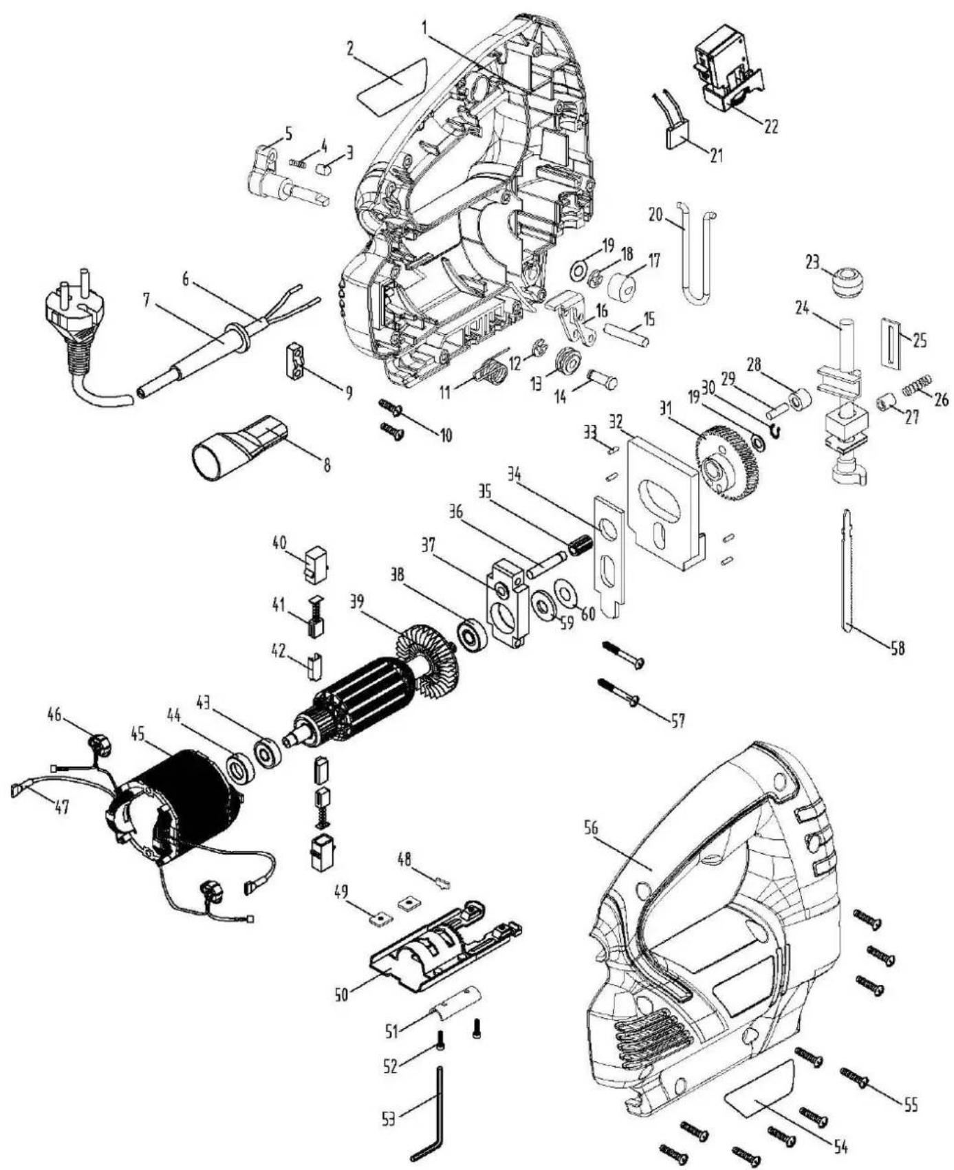 SCHEPPACH JS600 - Pomoc dotycză usterek - 1