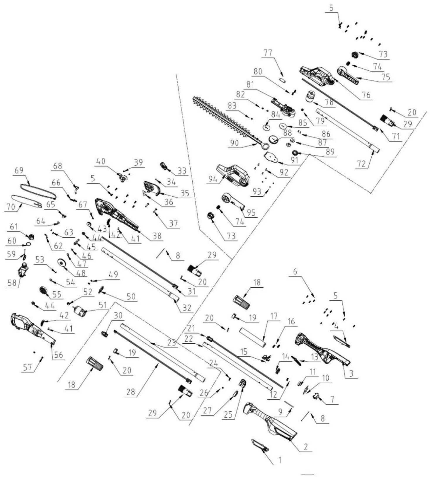 SCHEPPACH BPT700-40Li - Hibaelhárítás - 1