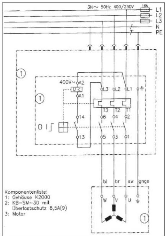 SCHEPPACH bs 500 - Schaltplan bs 500,400 V - 1
