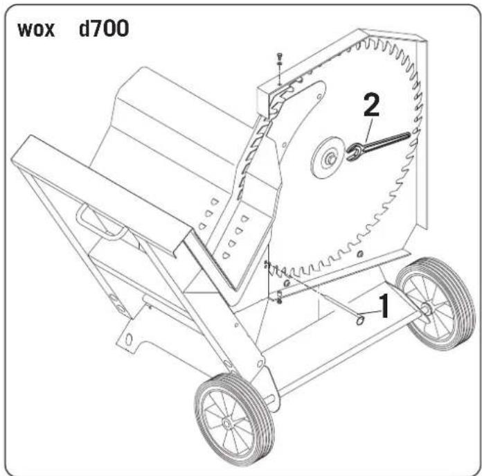 SCHEPPACH Wox d 500 - Sägeblattwechsel - 1