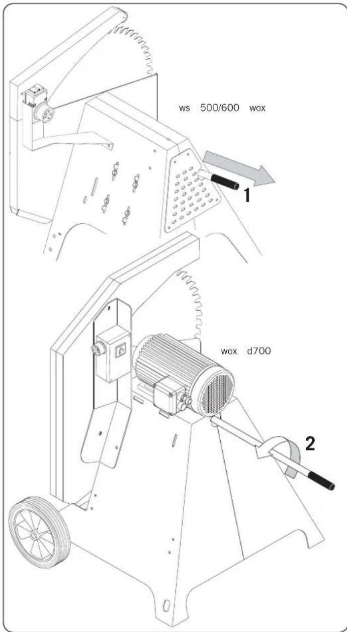 SCHEPPACH Wox d 500 - Transport van de machine - 1
