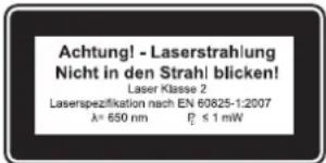 Workzone KGS-L-10 - Classe del laser 2 - 1