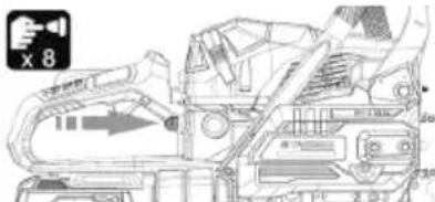PARKSIDE PPBKS 56 B2 - Spiegazione breve - Avvio corretto di una sega a catena a benzina - 3