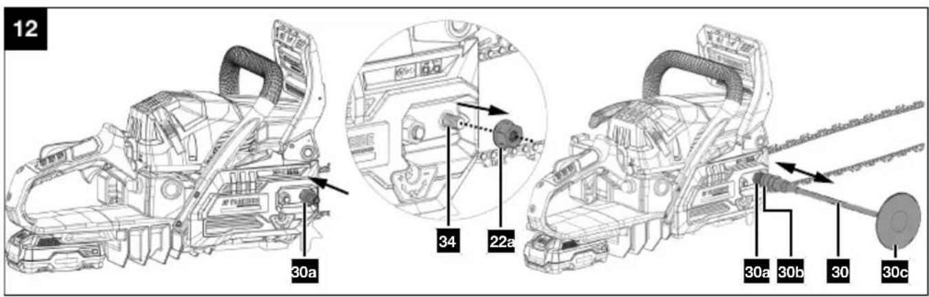 PARKSIDE PPBKS 56 B2 - Petrol Chainsaw With Electric Start - 4