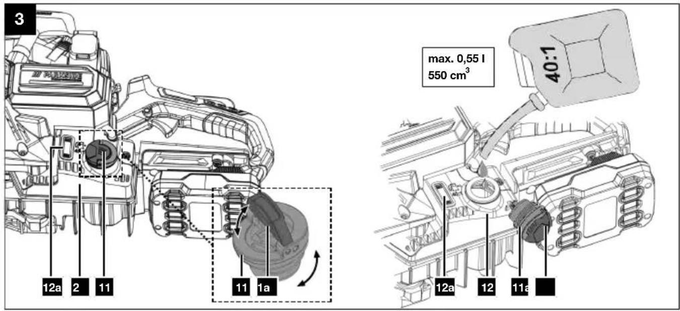 PARKSIDE PPBKS 56 B2 - Motosega a benzina con avviamento elettrico - 4