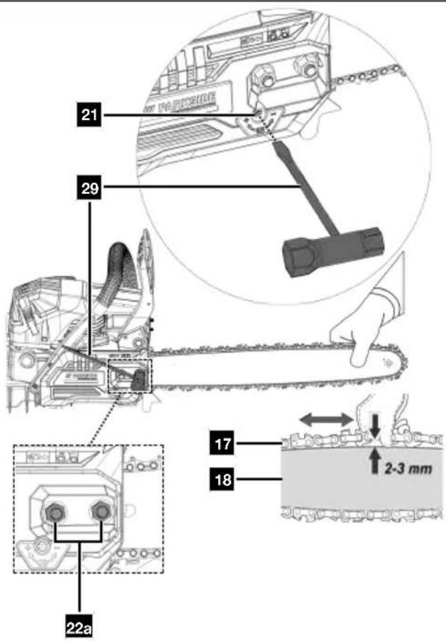 PARKSIDE PPBKS 56 B2 - Petrol Chainsaw With Electric Start - 13