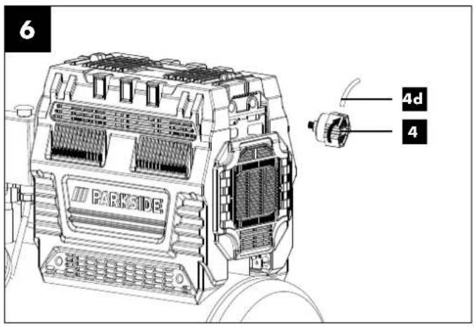 PARKSIDE PSKO 2410 A1 - COMPRESSEUR SILENCIEUX - 3