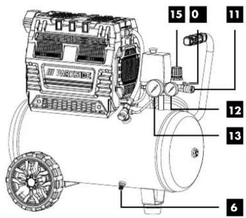 PARKSIDE PSKO 2410 A1 - ΑΕΡΟΣΥΜΠΙΕΣΤΗΣ ΑΘΟΡΥΒΟΣ - 5