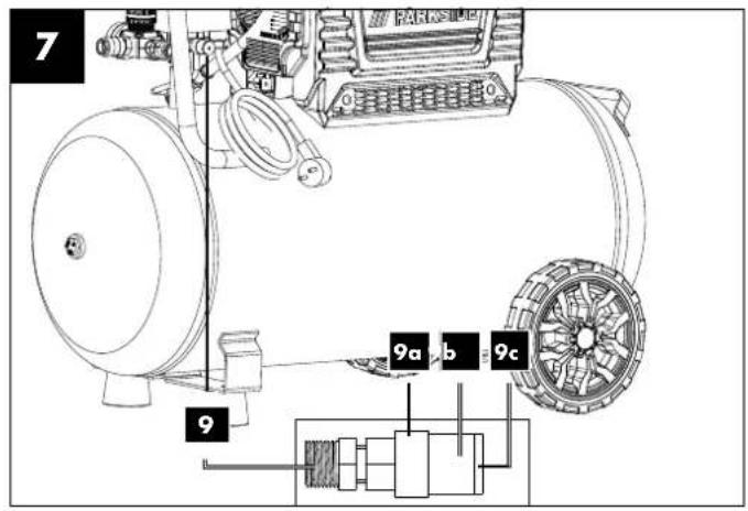 PARKSIDE PSKO 5010 A1 - COMPRESSEUR SILENCIEUX - 5