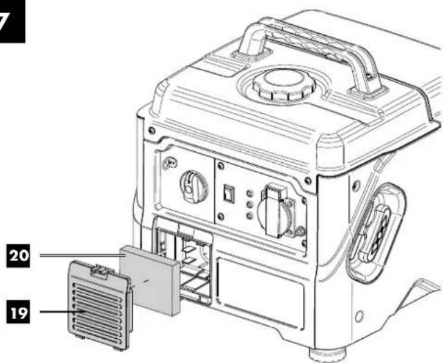 PARKSIDE PISE 800 A1 - GÉNÉRATEUR ÉLECTRIQUE INVERTER 800 W - 5
