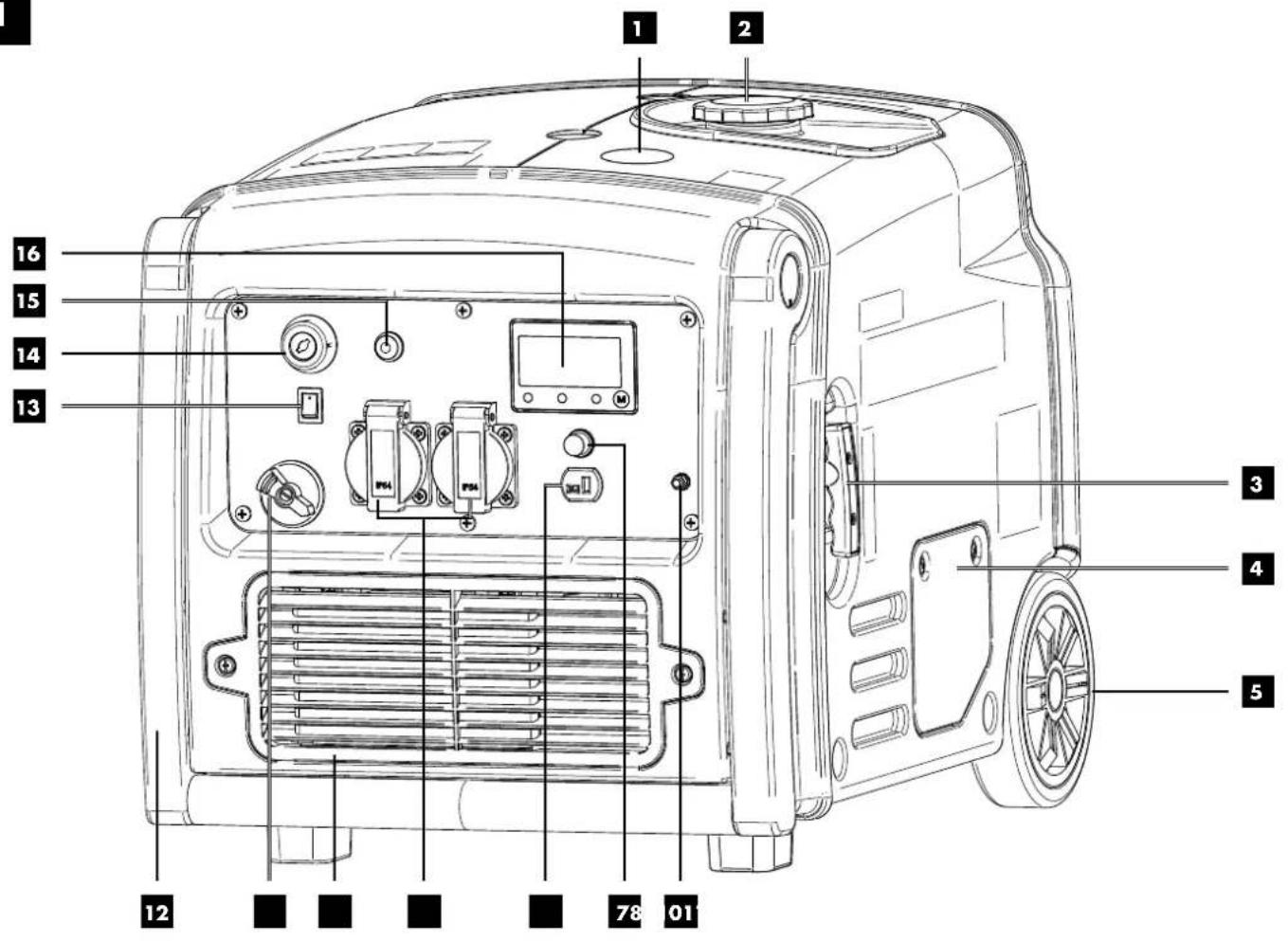 PARKSIDE PISE 3400 A1 - INVERTER STROMERZEUGER 3400 W - 1
