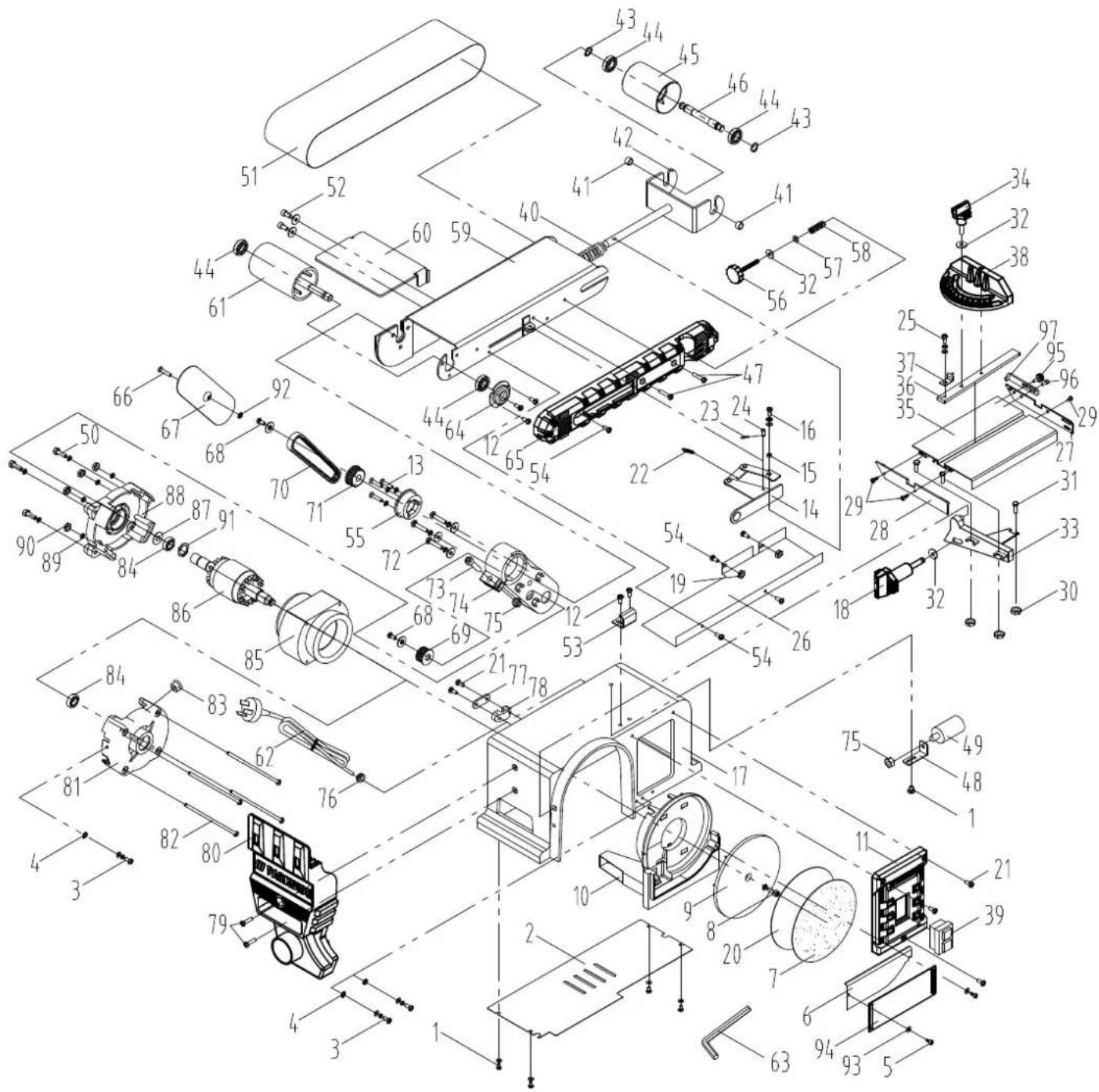 PARKSIDE PBTS 370 B3 - Servicekontakt (DK): - 2
