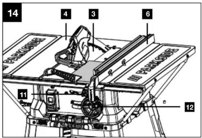PARKSIDE PTKS 2200 A1 - TISCHKREISSÄGE - 14
