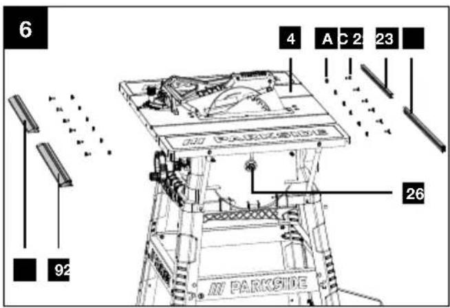 PARKSIDE PTKS 2200 A1 - TISCHKREISSÄGE - 6