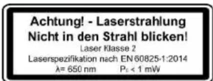 PARKSIDE PTBMOD 710 D1 - Laserové záření - 2