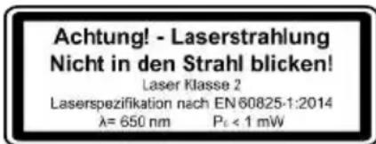 PARKSIDE PTBMOD 710 D1 - Promieniowanie laserowe - 2