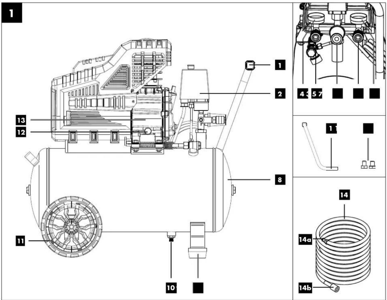 PARKSIDE PKO 2410 B2 - KOMPRESOR - 1