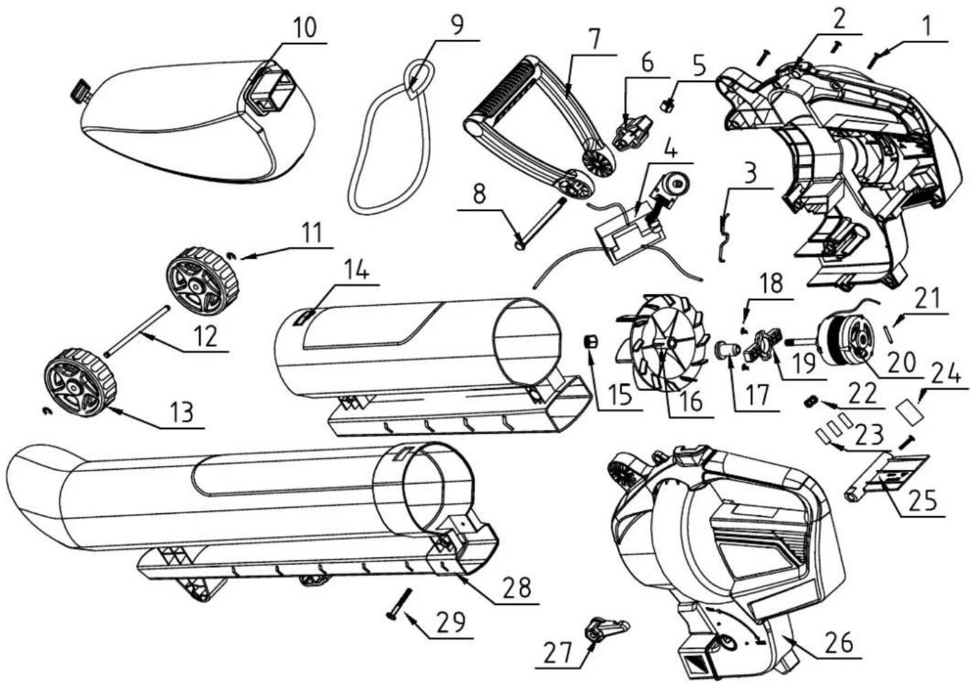 SCHEPPACH BBV500-40Li - Dépannage - 1