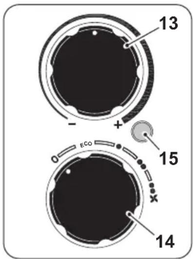 OLIMPIA SPLENDID Caldorad 7 - Knob "13" - Thermostat - 1