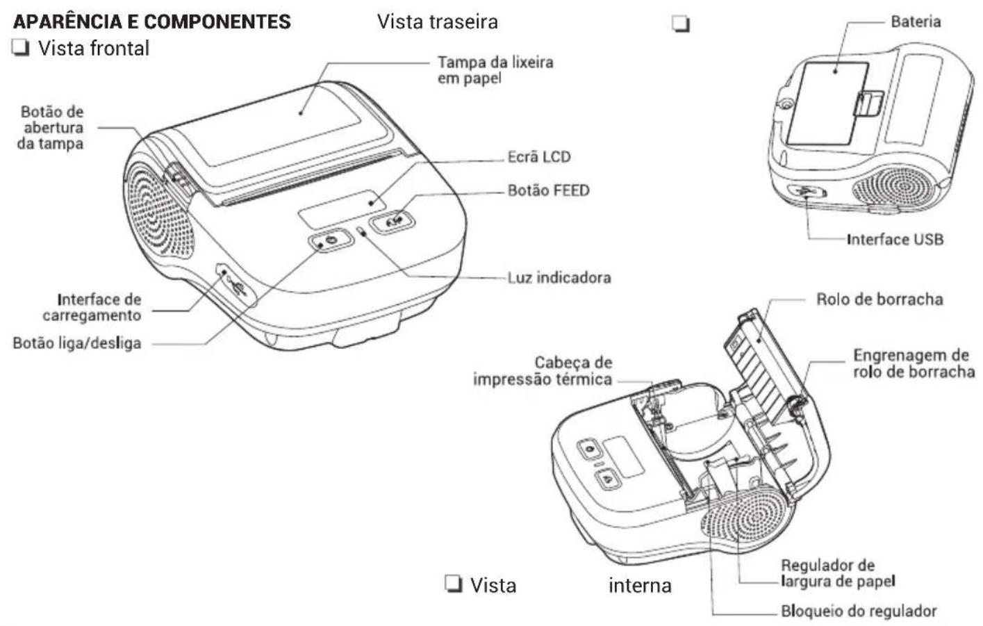 Approx appPOS80PORTABLE - CONTEÚDO DA EMBALAGEM - 8