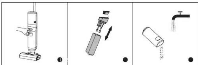 DREAME G10 Pro - Vaciado del tanque de agua usada - 1