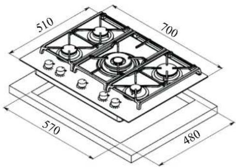 Pando PGA-4261 - DIMENSOES DAS PLACAS - 2