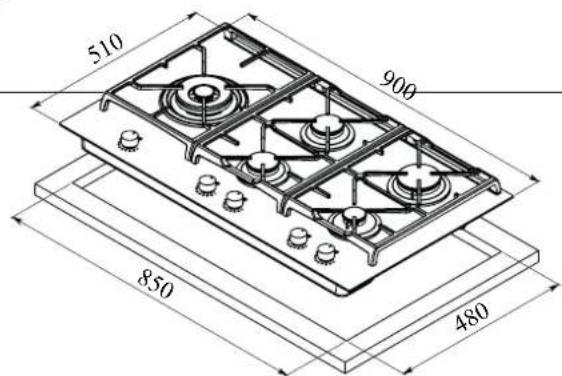 Pando PGA-4261 - DIMENSOES DAS PLACAS - 3