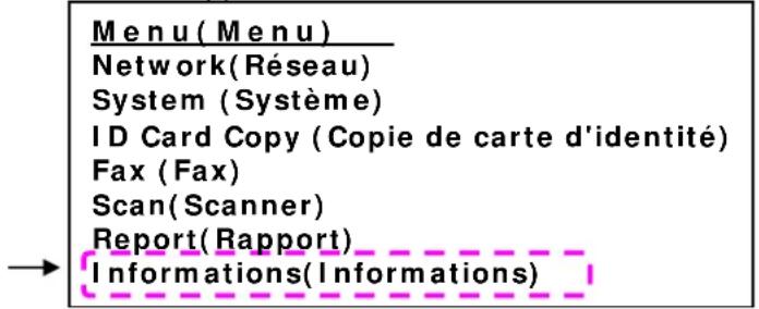 AVISION AM3321w - Pour déterminer l'adresse IP de l'imprimante : - 1