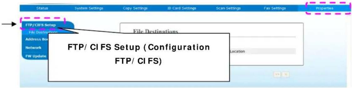 AVISION AM3321w - Pour configurer FTP ou CI FS comme destination d'archivage, - 1