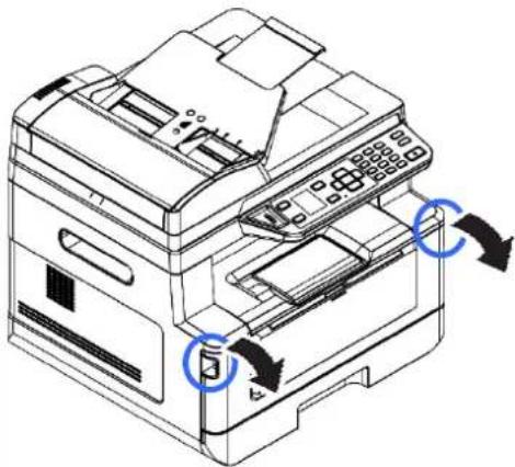 AVISION AM3321w - Locations of the Jammed Paper (Endroits susceptibles de bourrage de papier) - 1