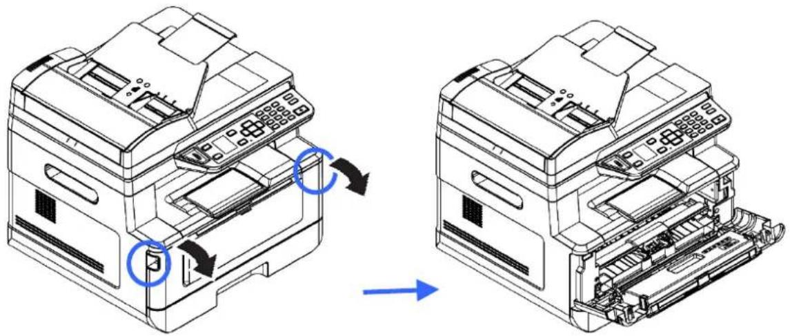 AVISION AM3321w - Retrait de la cartouche de toner - 1