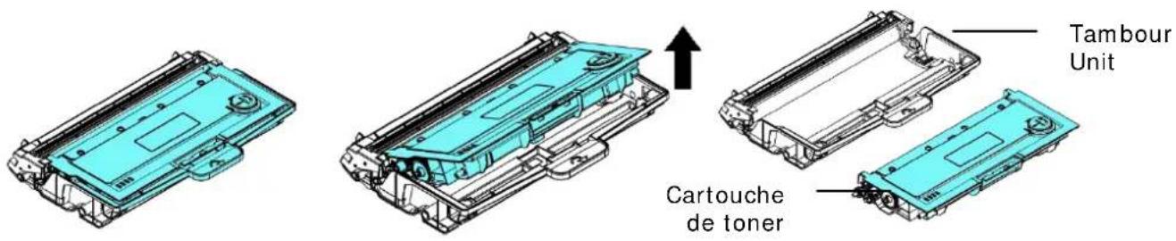 AVISION AM3321w - Retrait de la cartouche de toner - 3
